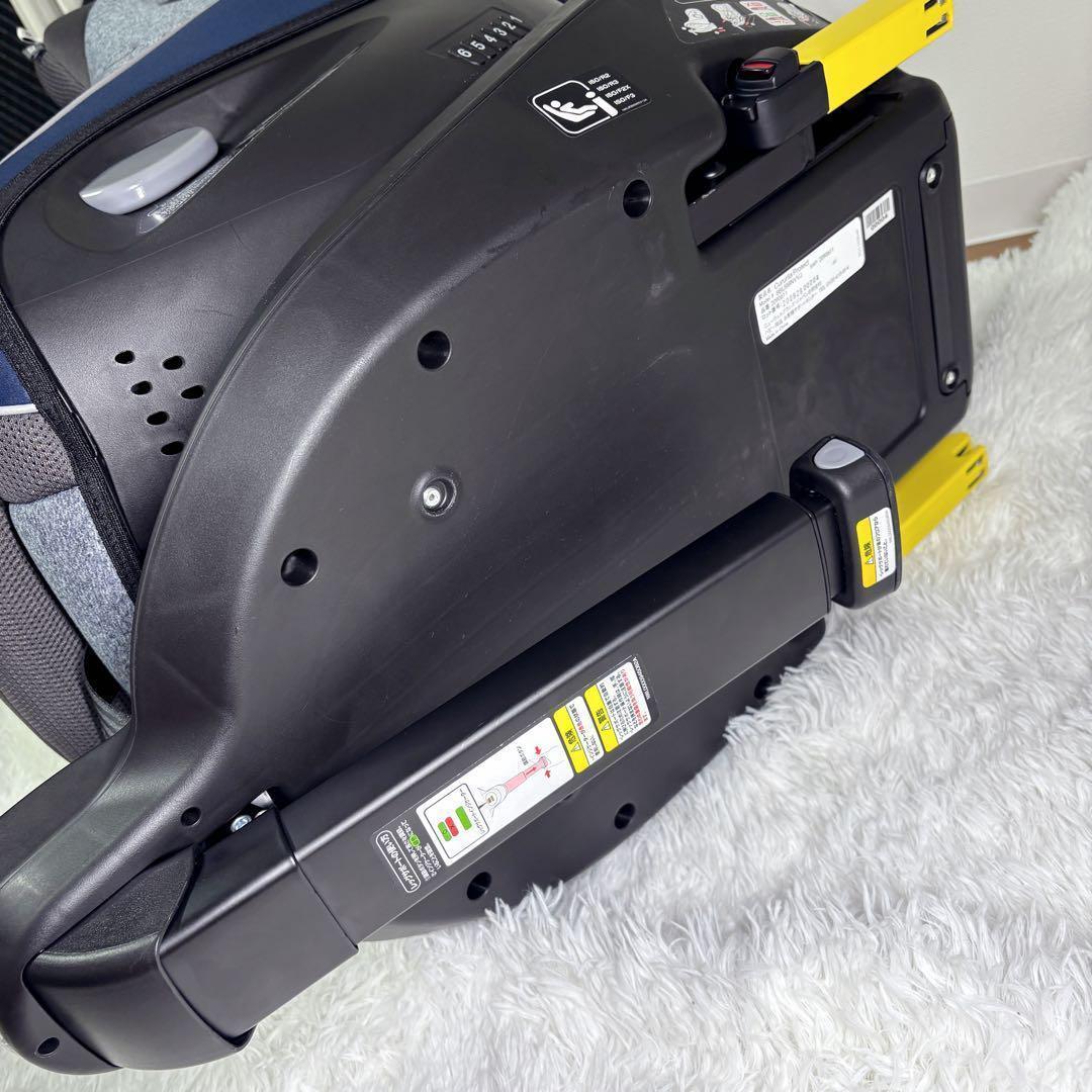 【美品】 Aprica クルリラ プロテクト ISOFIX 限定モデル ネイビー