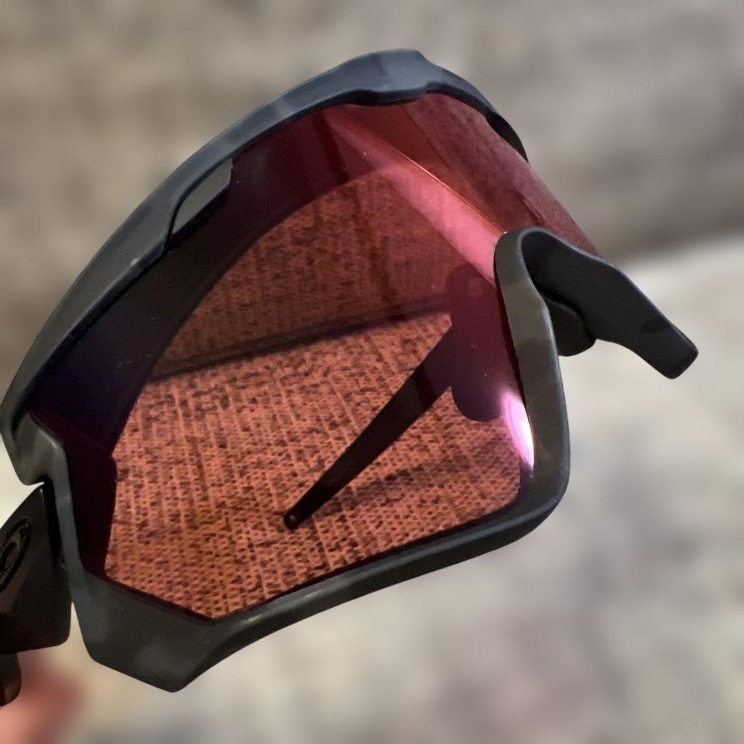 極美品　オークリー ウィンドジャケット　サングラス　ブラック　スポーツ