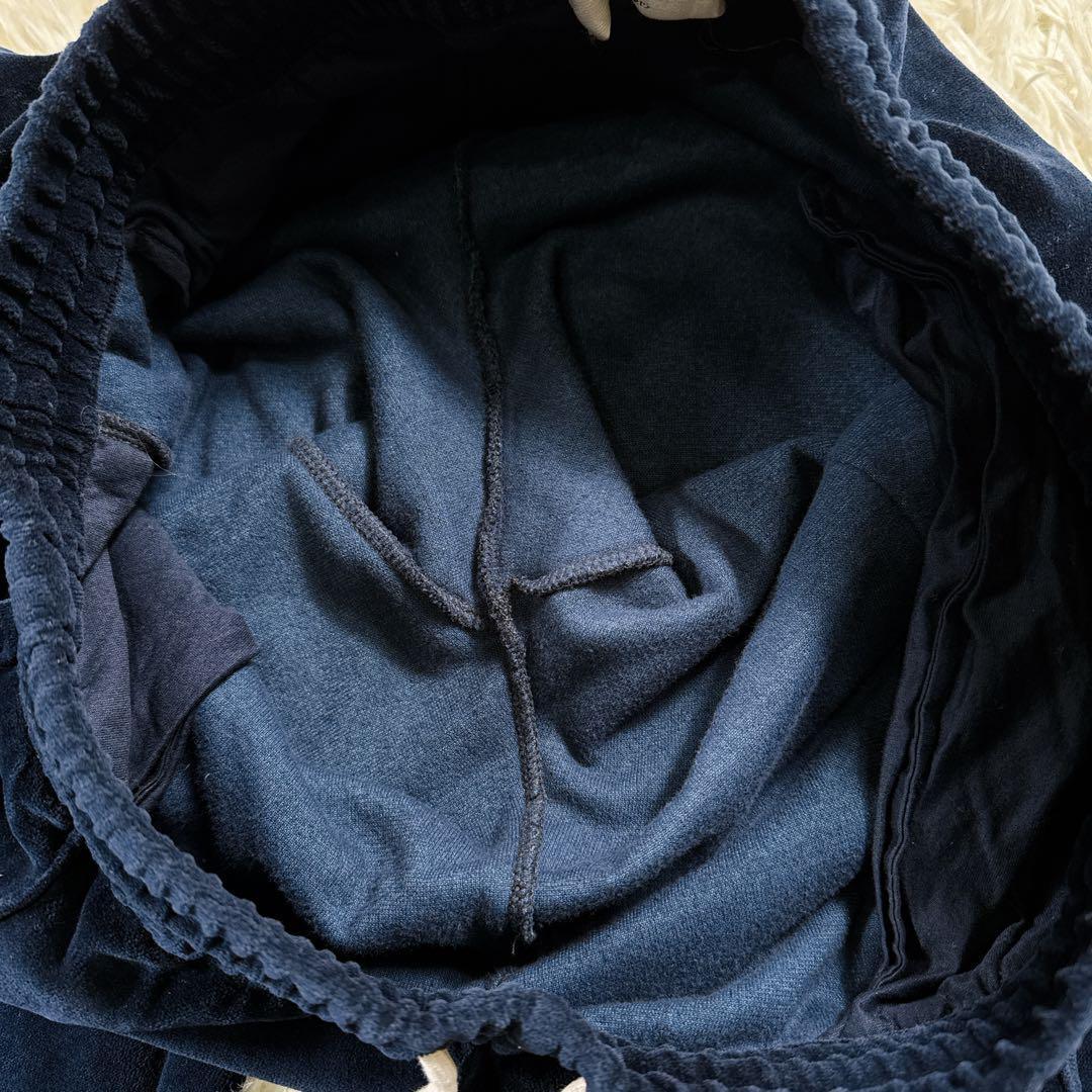 【極美品】CELINE トリオンフ トラックパンツ ベロア サイドライン 紺