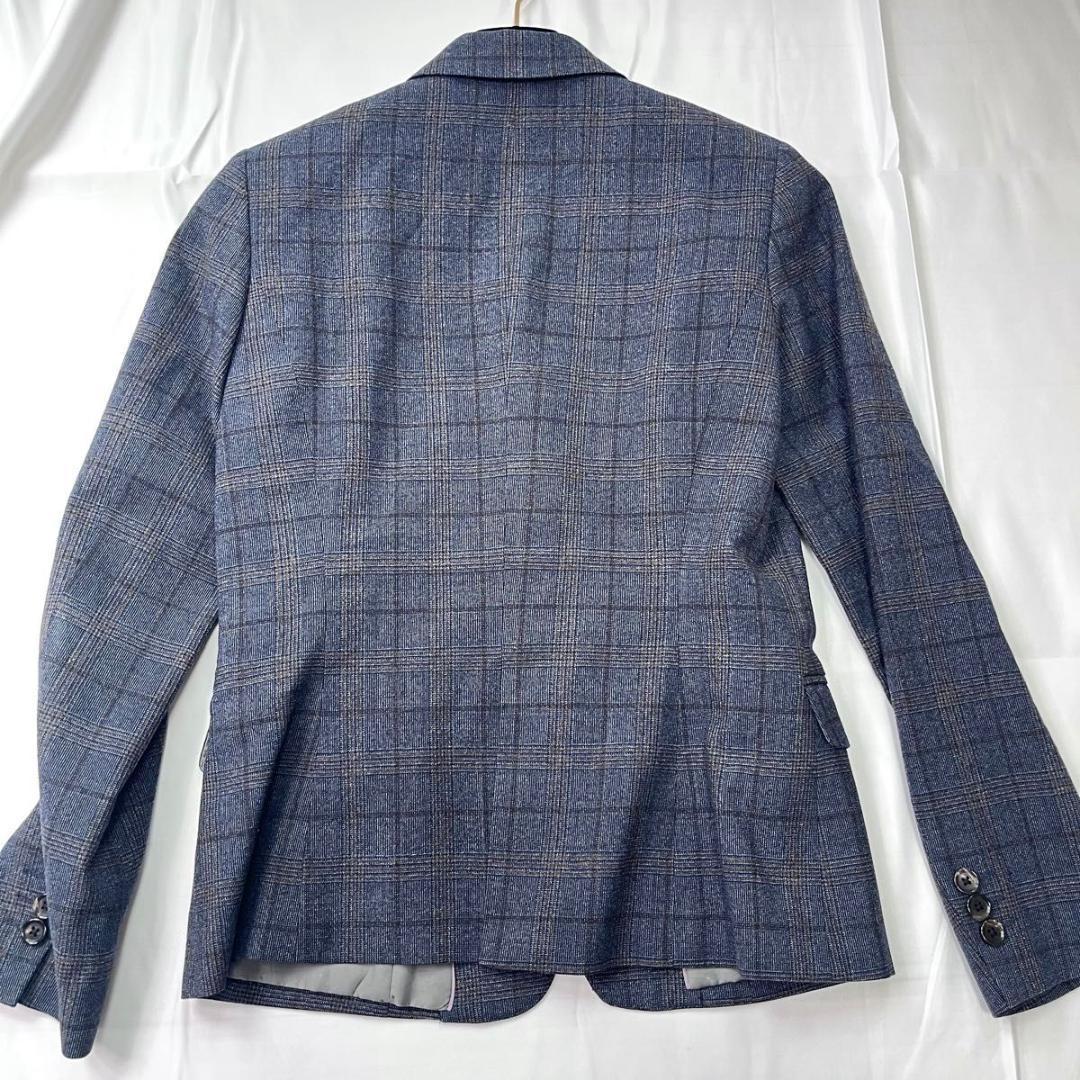 極美品 オンリー　レダ　スカートスーツ　セットアップ　ネイビー　グレンチェック