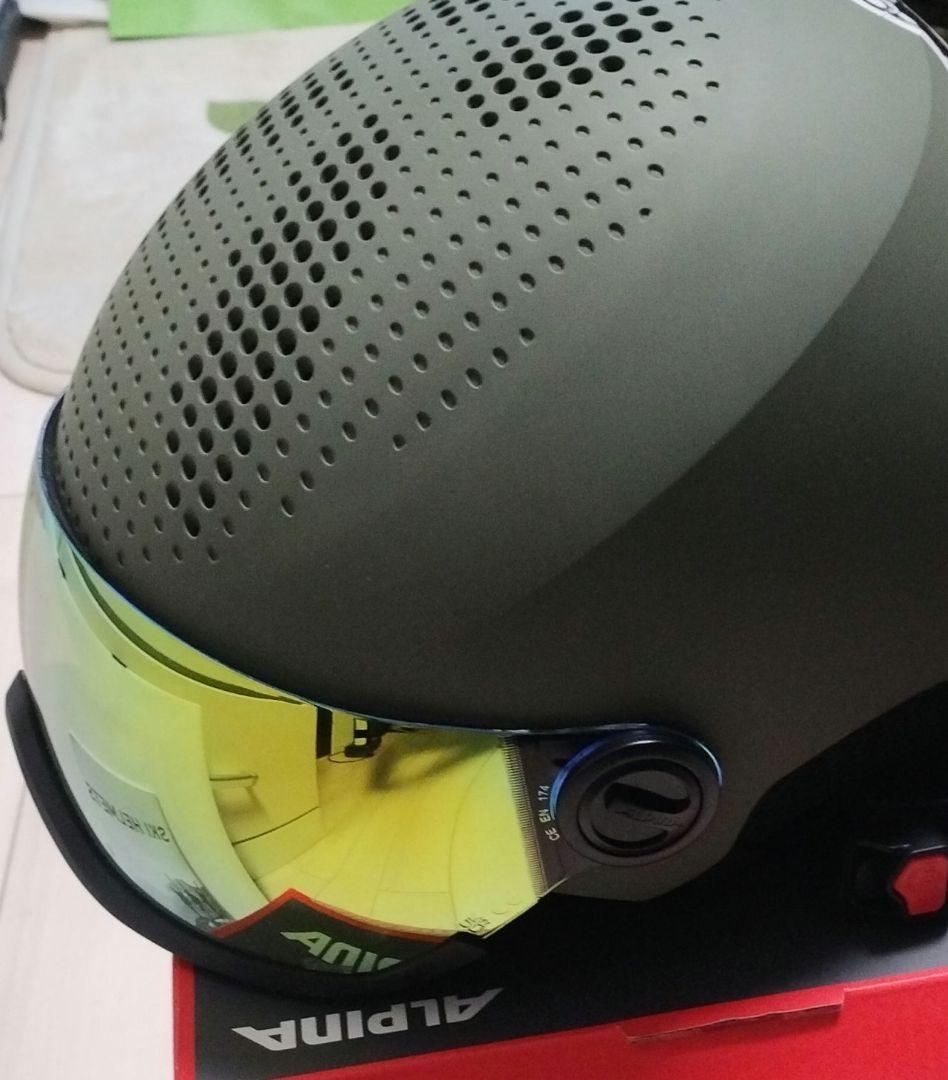 ク*パ様 ALPINA(アルピナ) スキースノーボードバイザーヘルメット ミラー