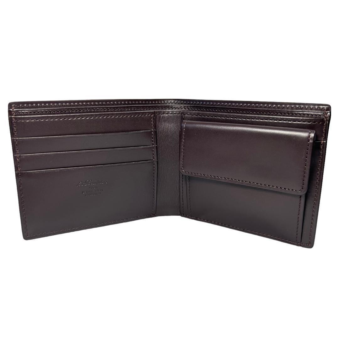 ALDEN代理店◆KTルイストン コードバン 財布 小銭入れ付き バーガンディ