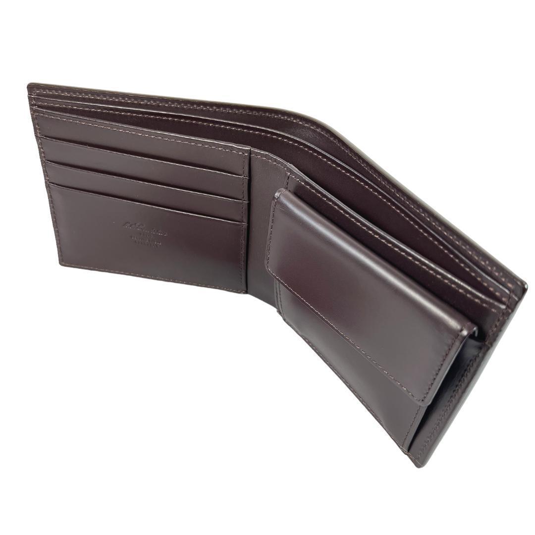 ALDEN代理店◆KTルイストン コードバン 財布 小銭入れ付き バーガンディ