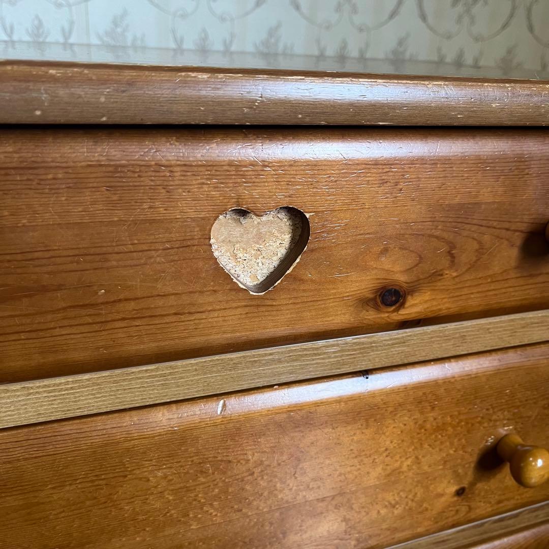 【アンティーク】① 木製 チェスト キャビネット 4杯 収納棚 箪笥 北欧レトロ