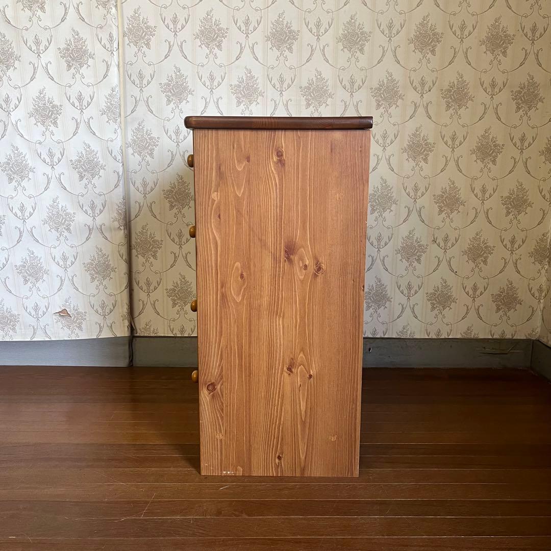 【アンティーク】① 木製 チェスト キャビネット 4杯 収納棚 箪笥 北欧レトロ