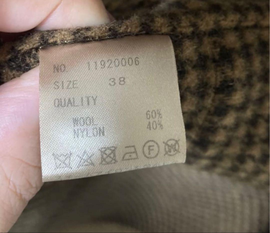 TODAYFUL オーバーチェックコート サイズ38