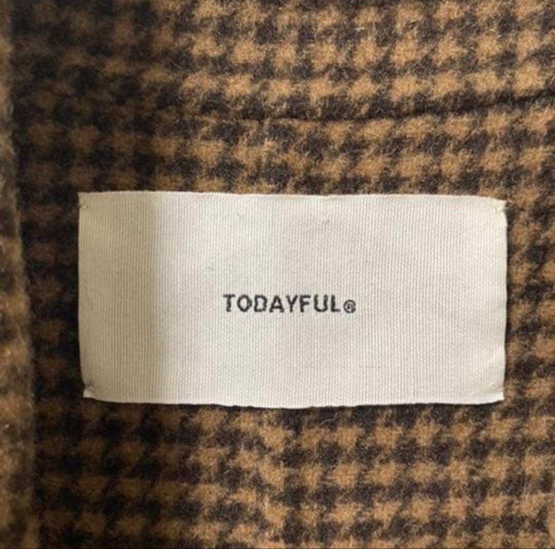 TODAYFUL オーバーチェックコート サイズ38