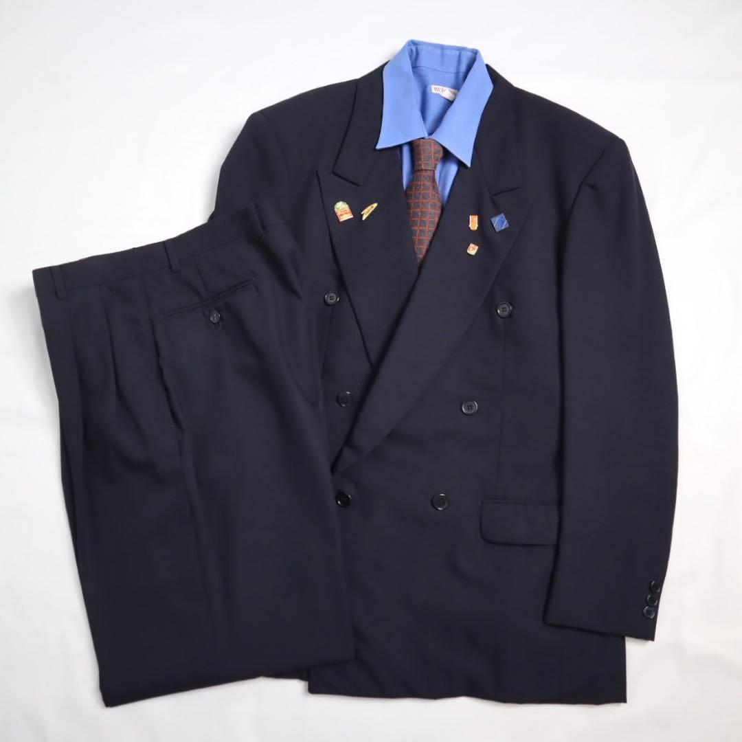 Vintage 5点セット ダブルジャケット セットアップ ピンズ バレンティノ