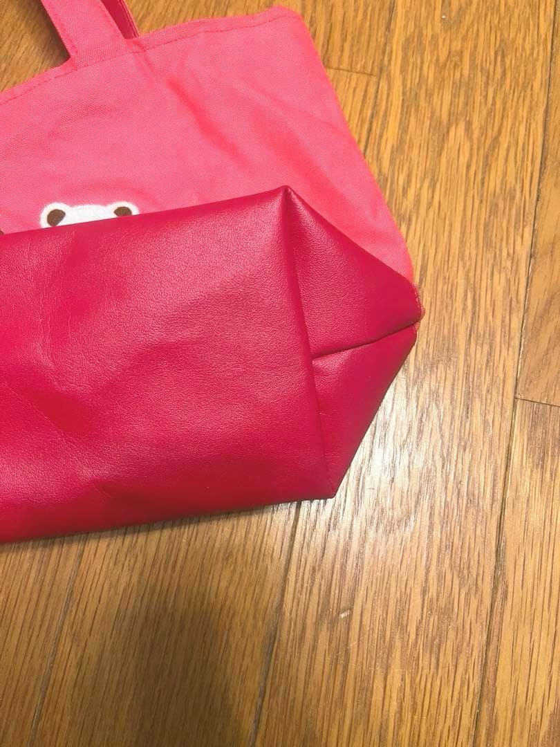 ファミリア手刺繍デニムバッグ　ぷりん❤️