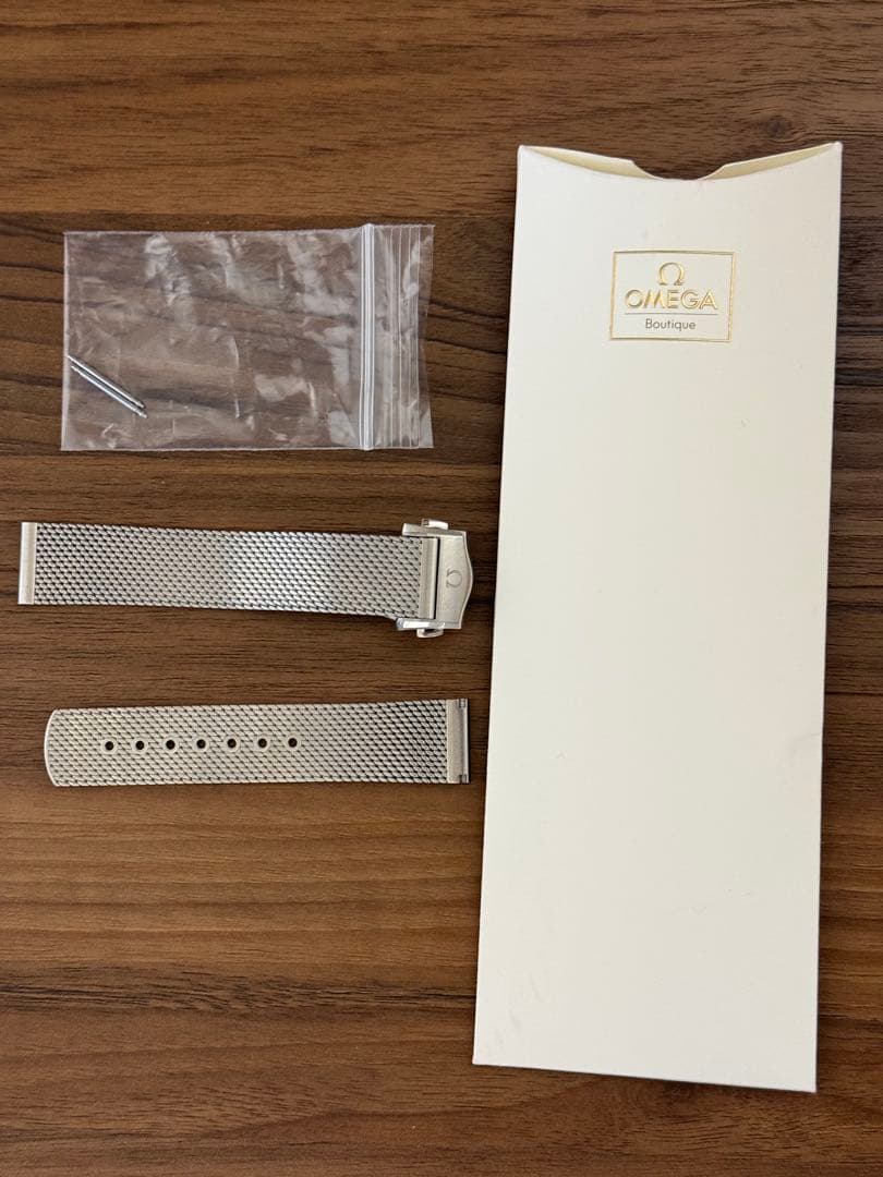 純正 OMEGA ステンレススチールメッシュベルト 19mm オメガ