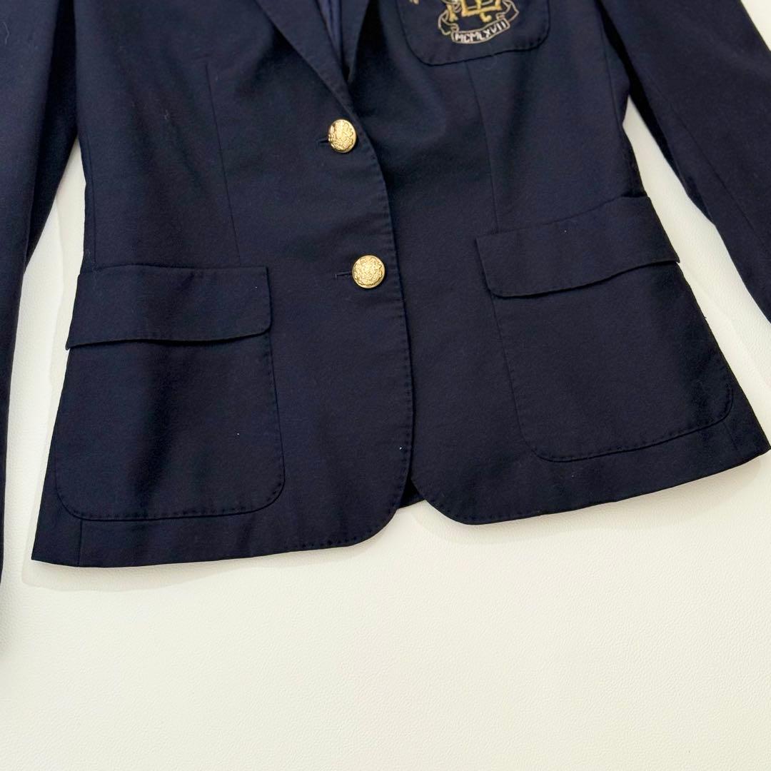 ラルフローレン 紺ブレ ジャケット 金ボタン ワッペン エンブレム 9