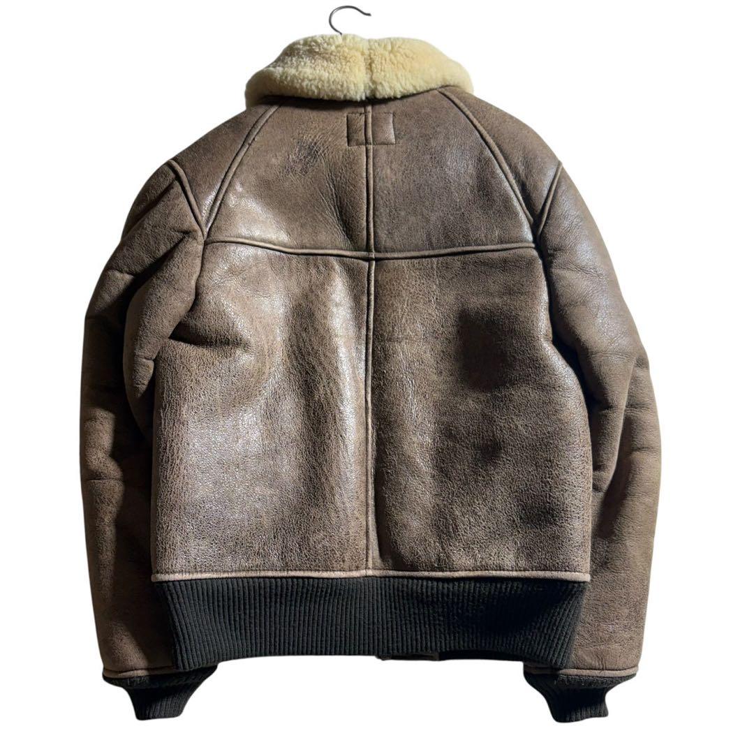 【雰囲気抜群】AVIREX フライトジャケット B-6 羊革　シープスキン
