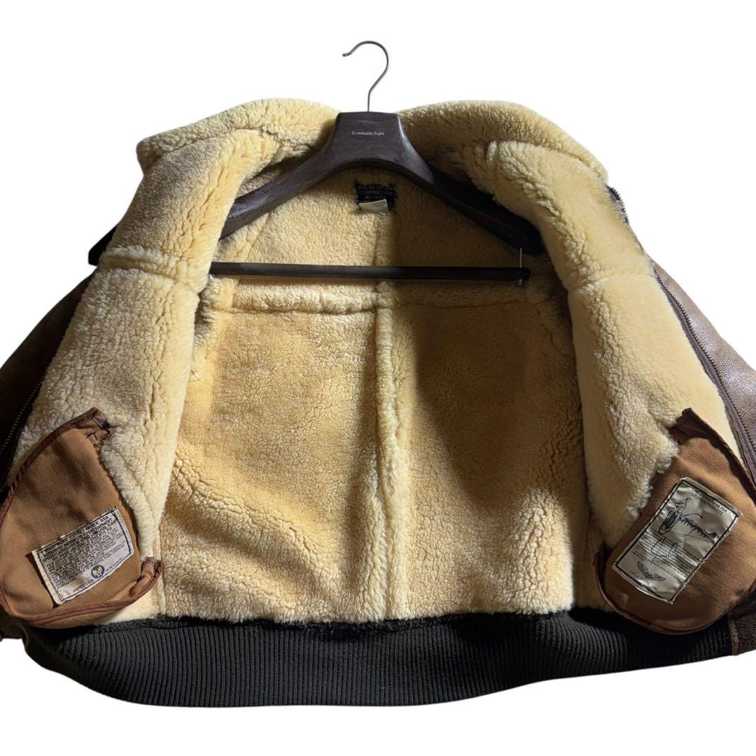 【雰囲気抜群】AVIREX フライトジャケット B-6 羊革　シープスキン