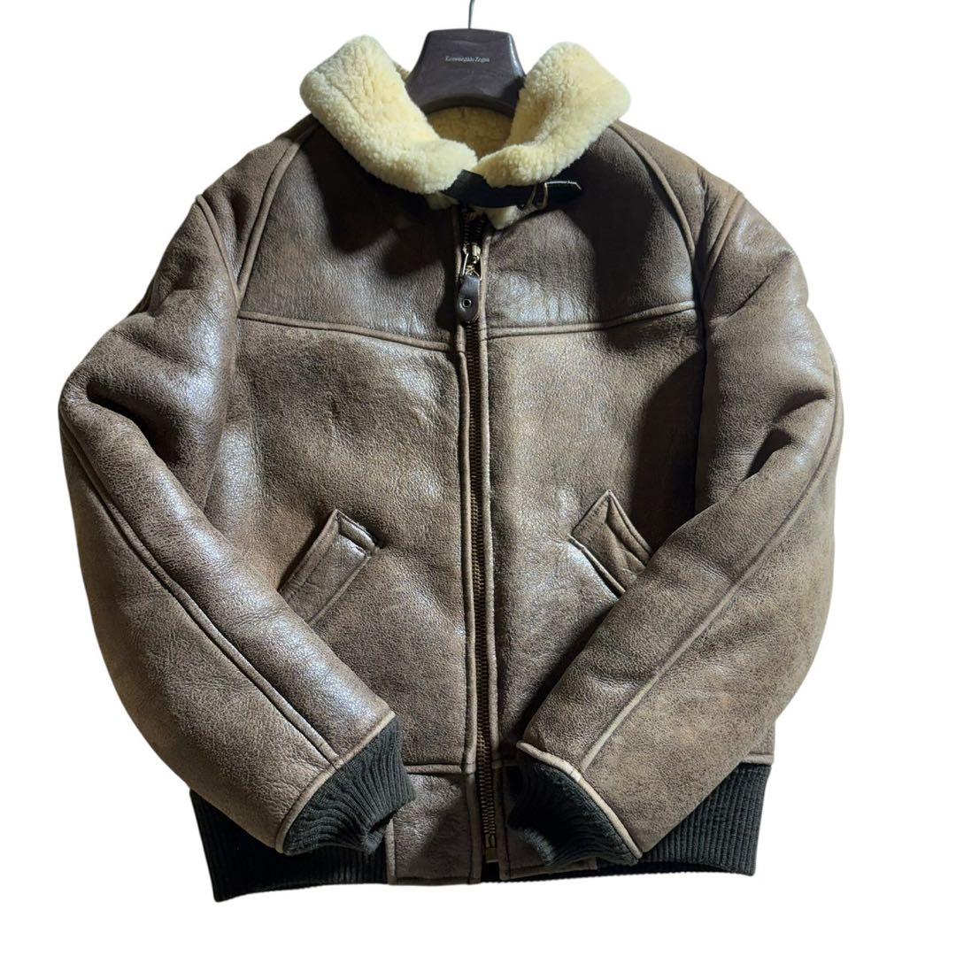 【雰囲気抜群】AVIREX フライトジャケット B-6 羊革　シープスキン
