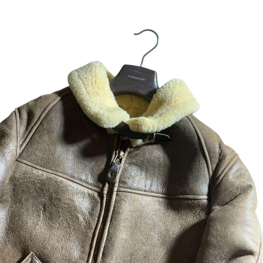 【雰囲気抜群】AVIREX フライトジャケット B-6 羊革　シープスキン