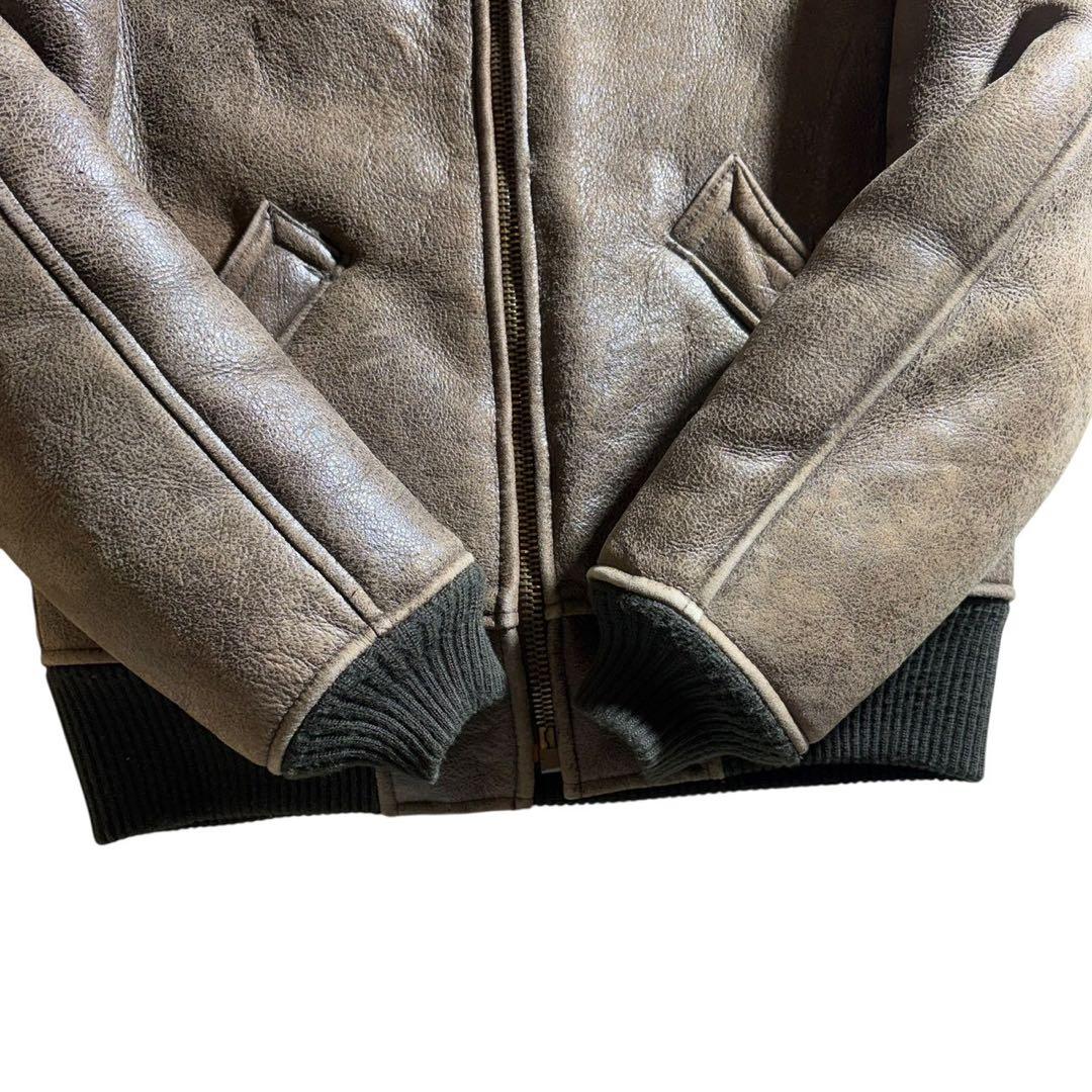 【雰囲気抜群】AVIREX フライトジャケット B-6 羊革　シープスキン