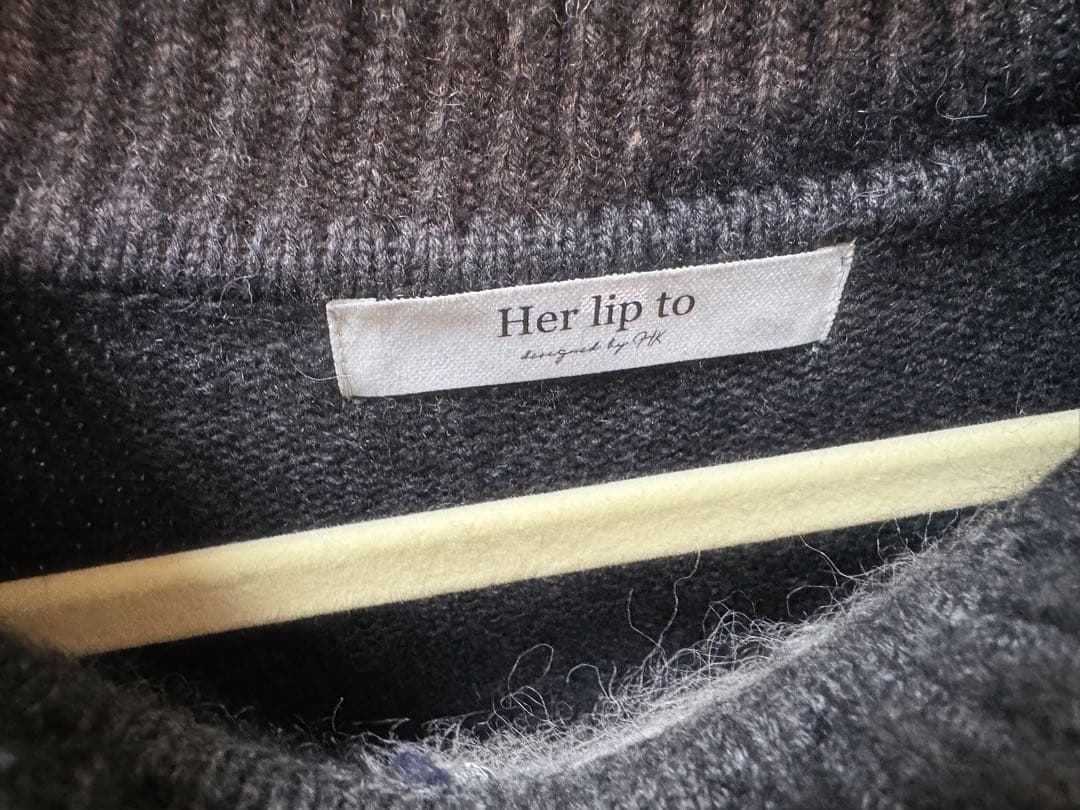 Herlipto￤Moor Argyle Ribbon Knit Dress