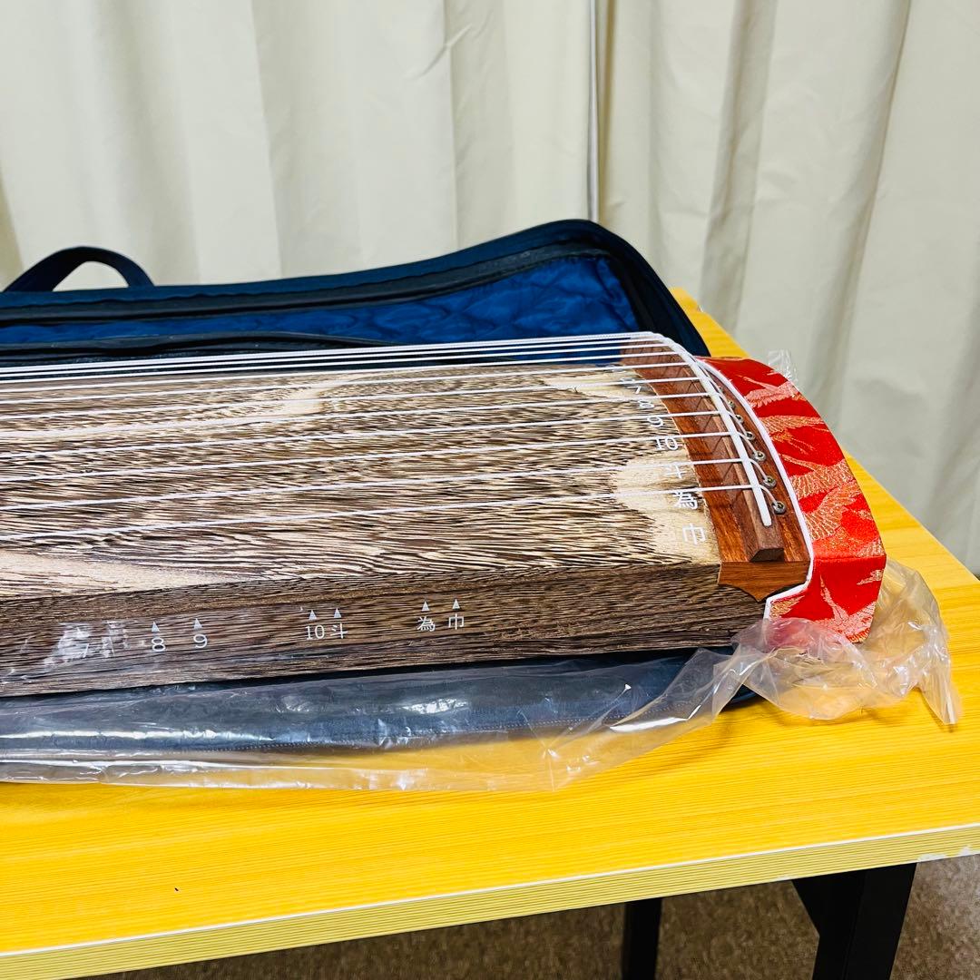 ゼンオン 全音 文化箏 ミニ短琴 短箏13弦ソフトケース付き　和楽器