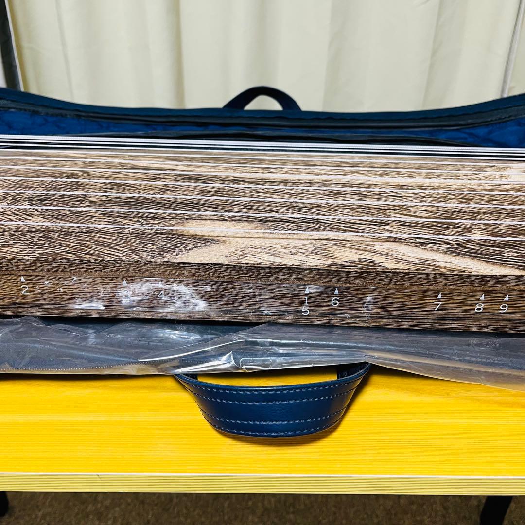 ゼンオン 全音 文化箏 ミニ短琴 短箏13弦ソフトケース付き　和楽器