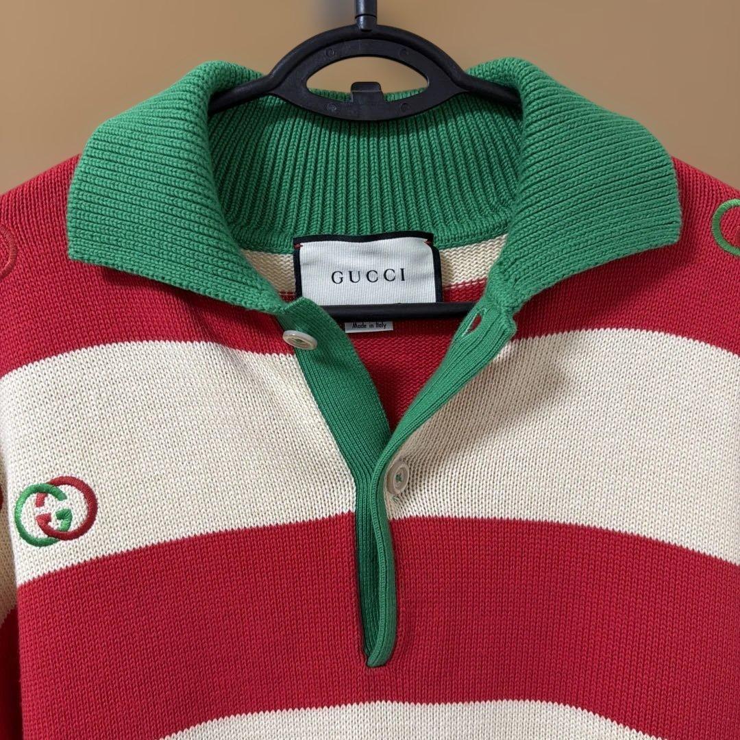 美品 ロゴ繍サイズXSコットンポリエステル 長袖ニットニット BTSテヒョン着用