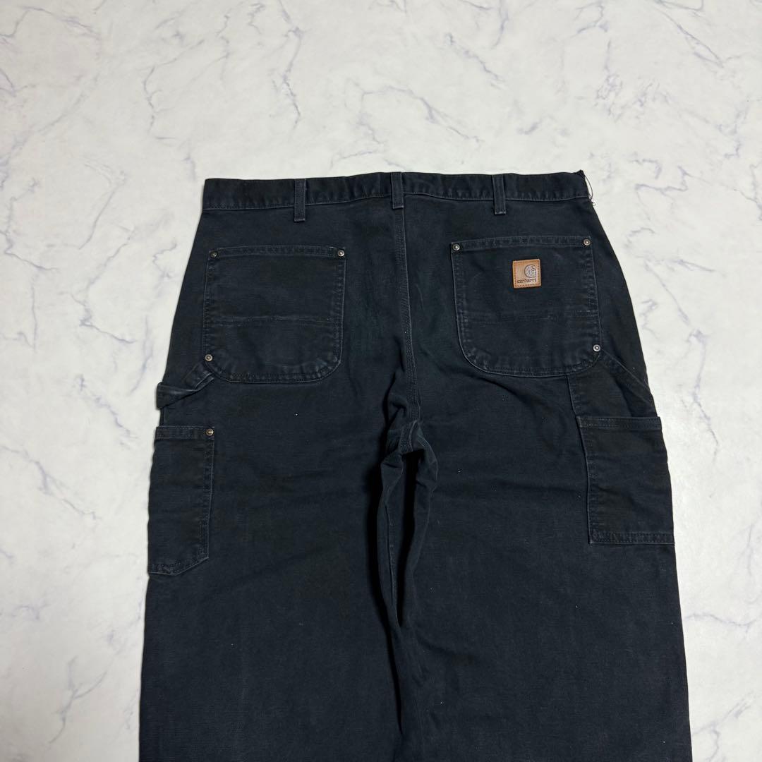 【大人気】Carhartt カーハート ダック地ダブルニー ブラック W38