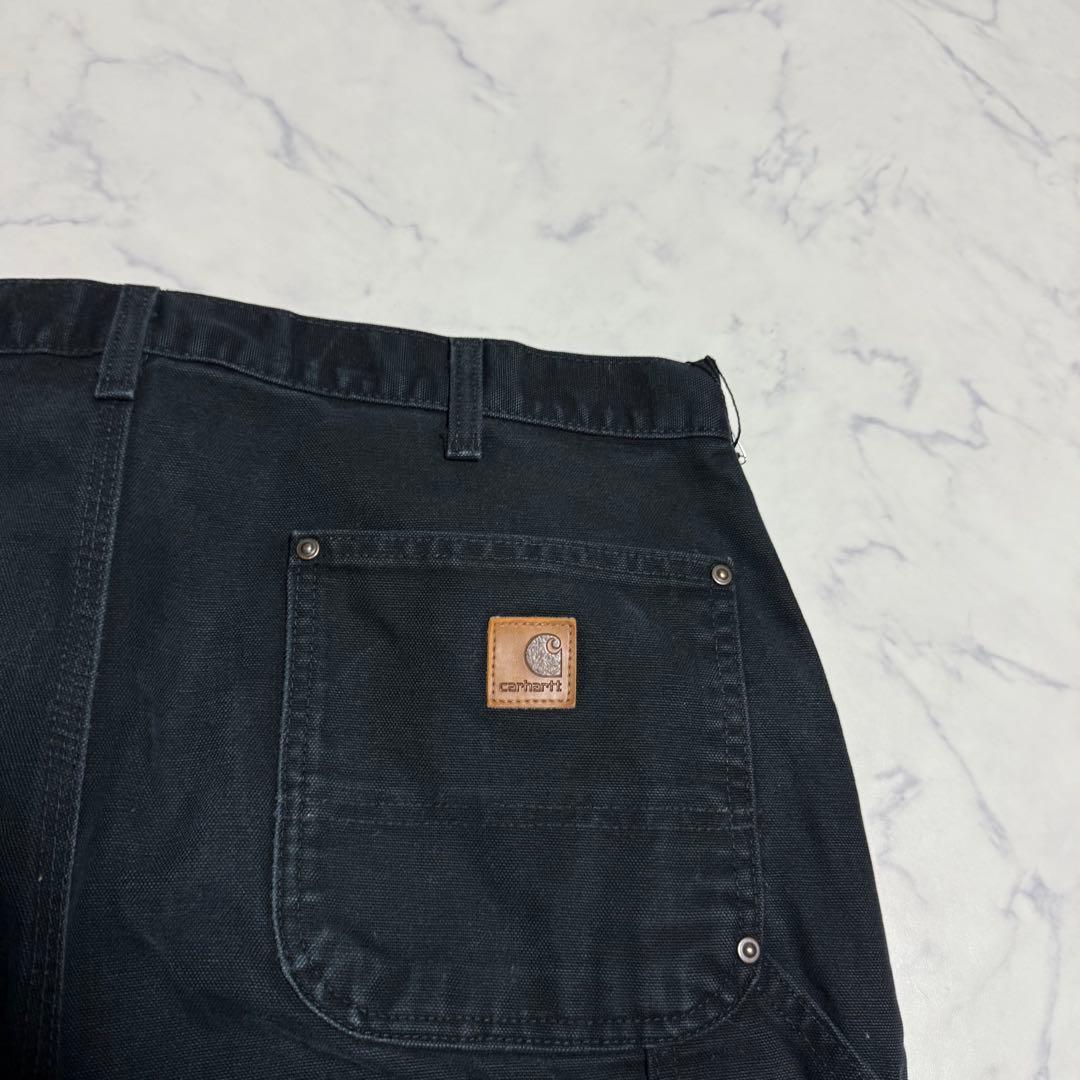 【大人気】Carhartt カーハート ダック地ダブルニー ブラック W38
