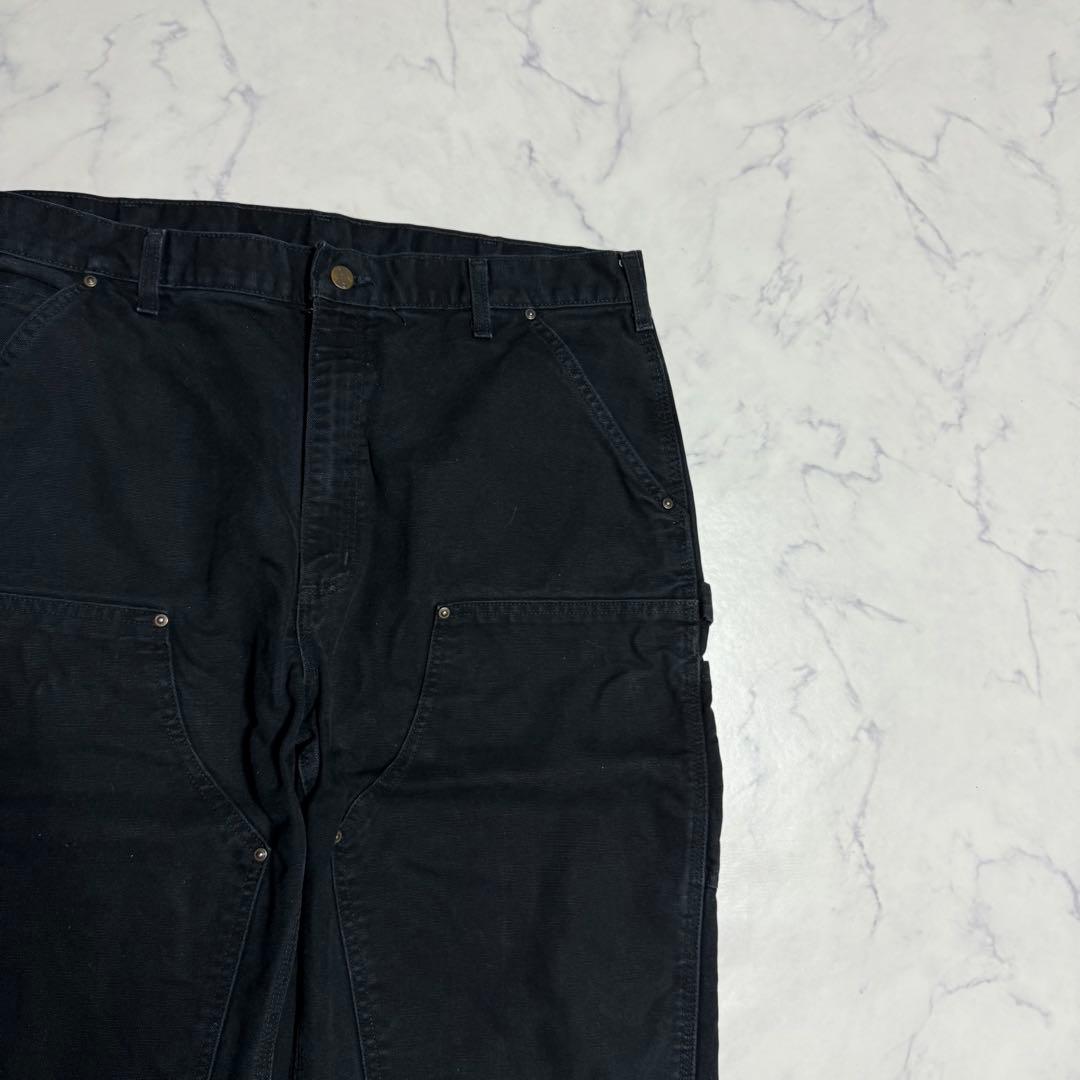 【大人気】Carhartt カーハート ダック地ダブルニー ブラック W38