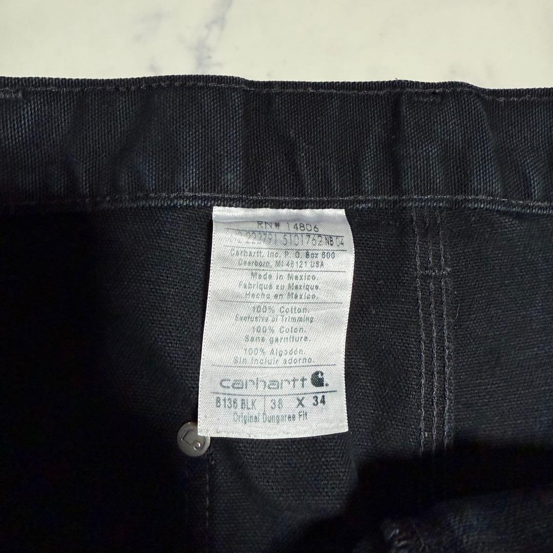 【大人気】Carhartt カーハート ダック地ダブルニー ブラック W38