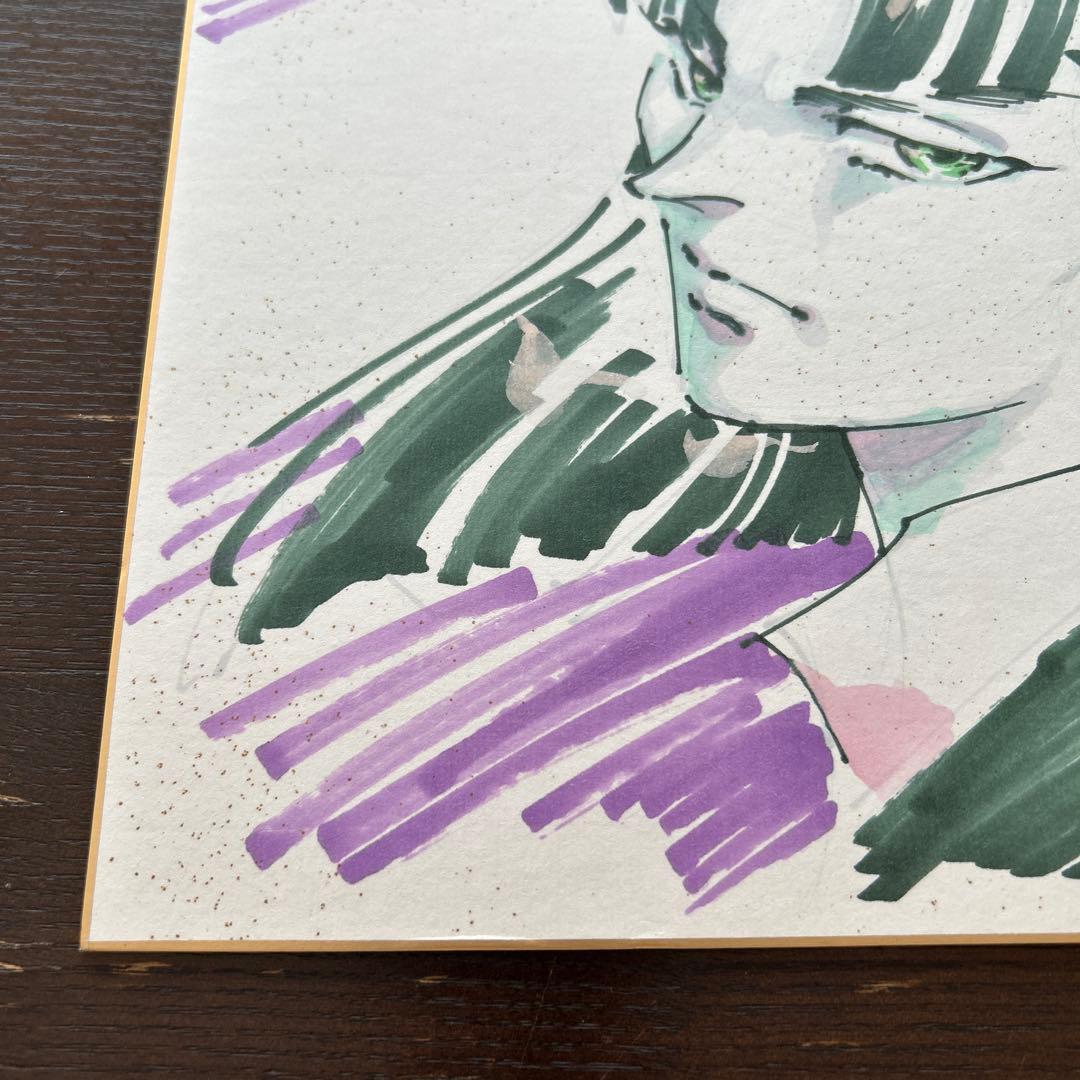 JET 直筆イラスト入りサイン色紙