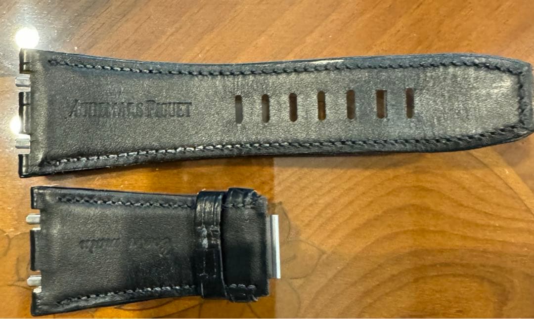 Audemars Piguet レザーベルト オフショア用　黒 アリゲーター