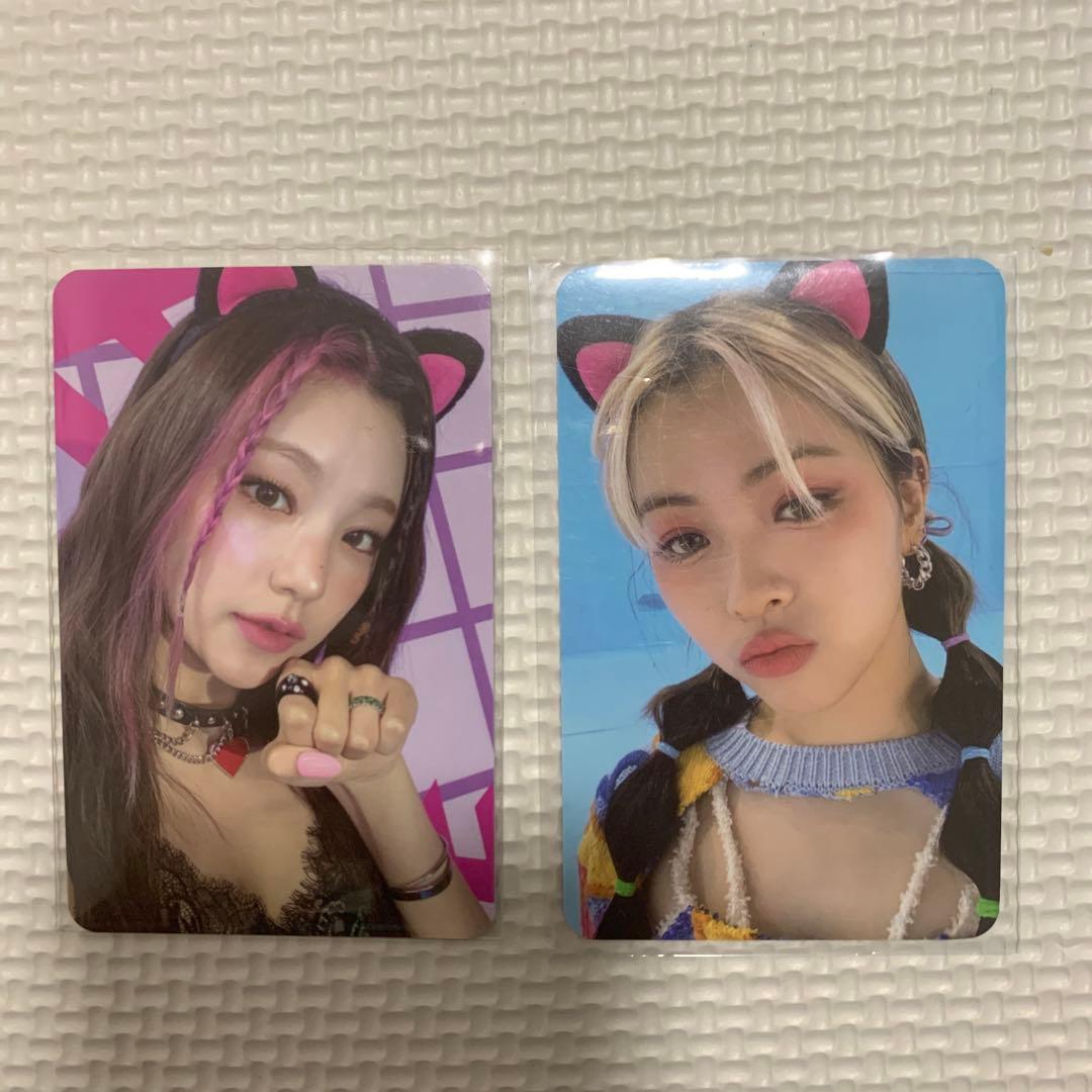 ITZY Apple music ヨントン 猫耳 リュジン イェジ中華応募トレカ