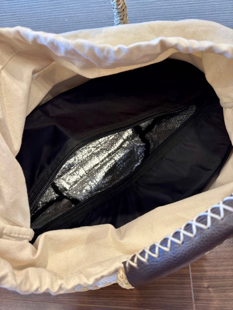 【美品】DEAN＆DELUCA×BEAMS ディーンアンドデルーカ カゴバック