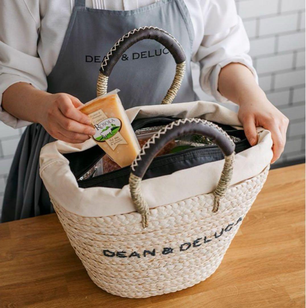 【美品】DEAN＆DELUCA×BEAMS ディーンアンドデルーカ カゴバック