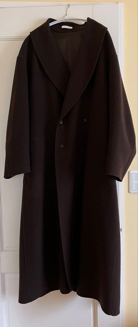 enof wool rever gawn coat ブラウン　サイズ1