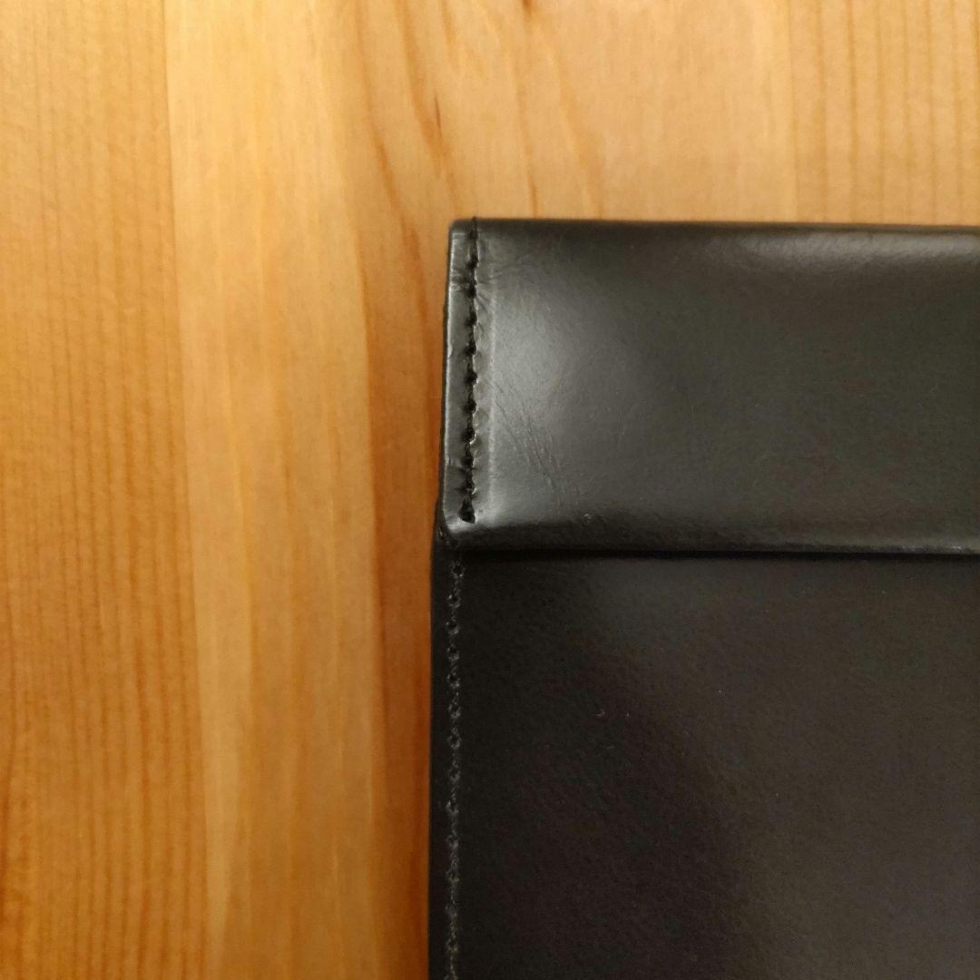 アブラサス　薄い財布　abrAsus ブラック レザー