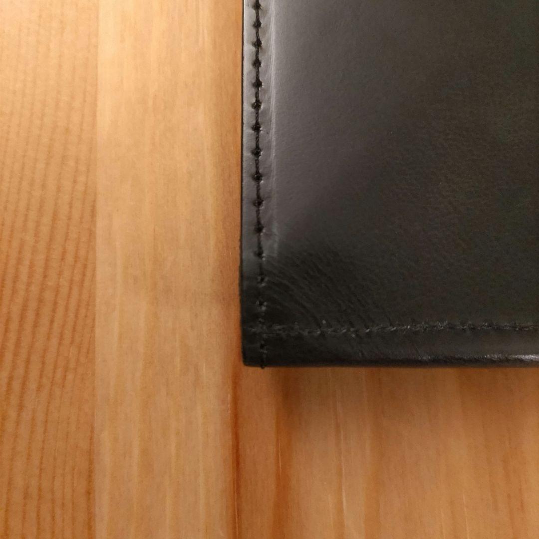 アブラサス　薄い財布　abrAsus ブラック レザー
