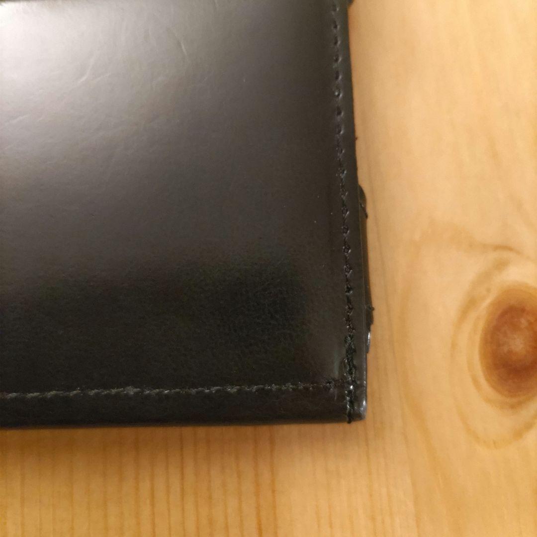 アブラサス　薄い財布　abrAsus ブラック レザー