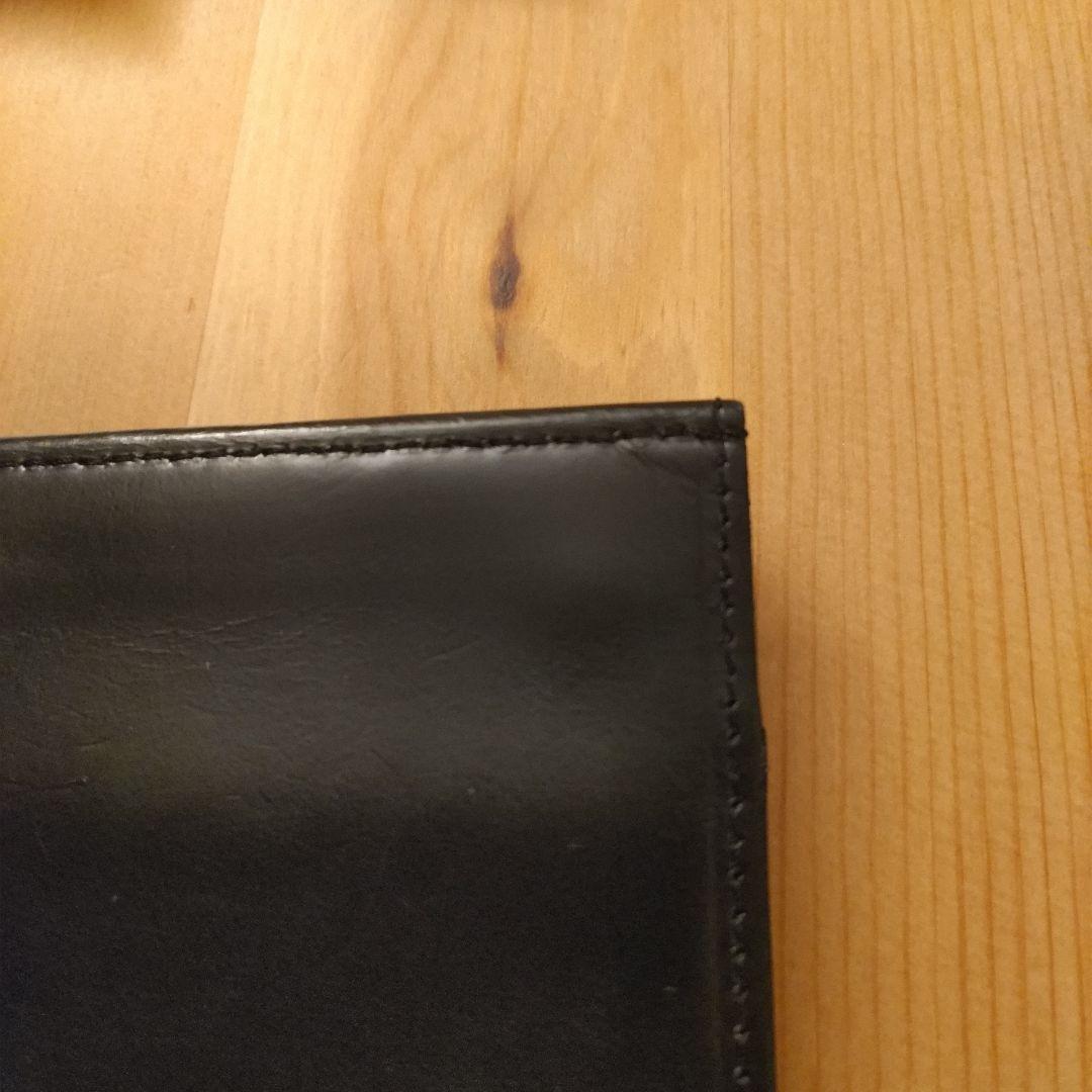 アブラサス　薄い財布　abrAsus ブラック レザー