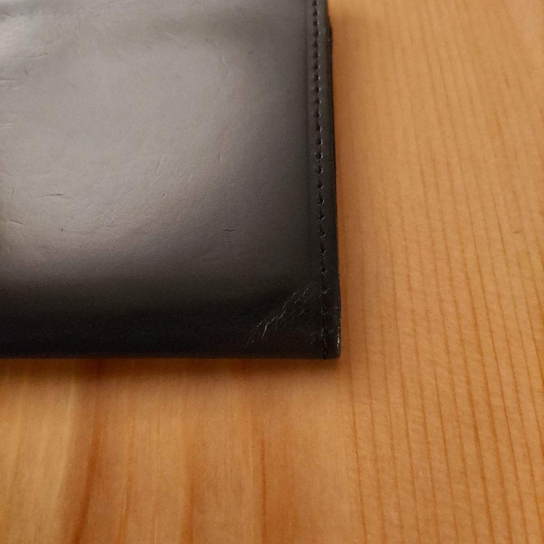 アブラサス　薄い財布　abrAsus ブラック レザー