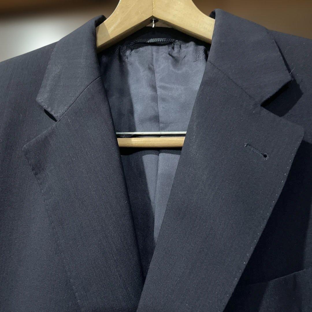 バーバリー　テーラードジャケット　金ボタン　紺色　上着　紺ブレ　L