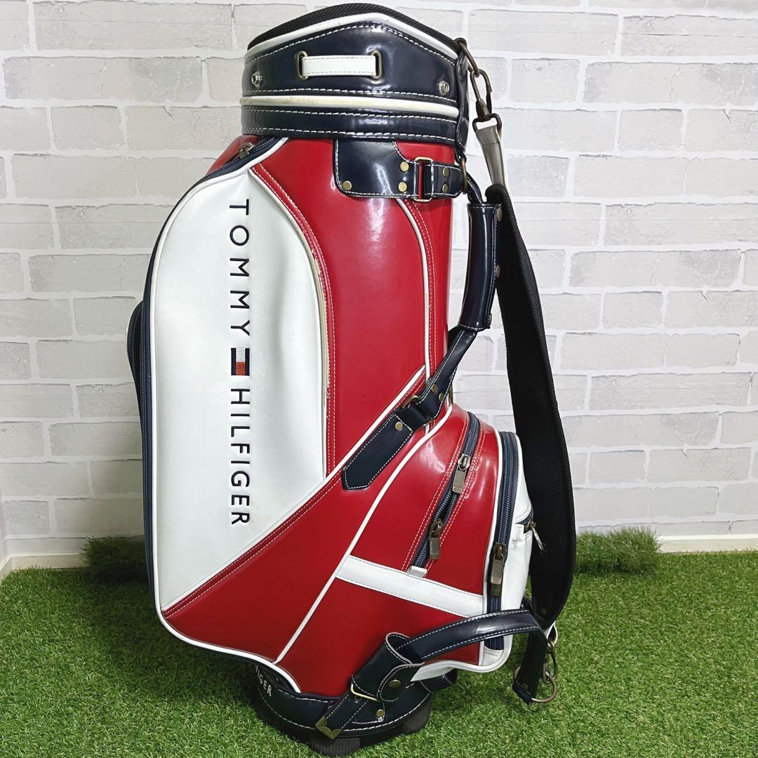 美品 入手困難 トミーヒルフィガー キャディバッグ 9.5型 男女兼用 オシャレ