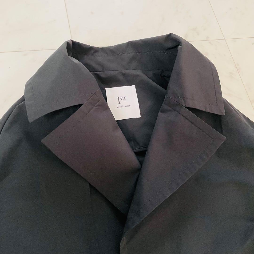 極美品✨24AW✨プルミエアロンディスモン タフタコート ブラック 定価10万