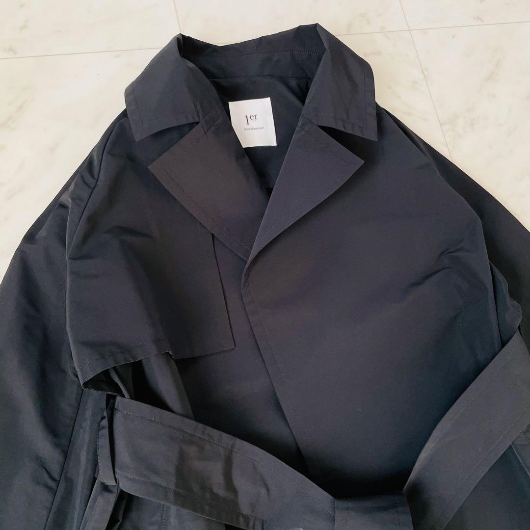 極美品✨24AW✨プルミエアロンディスモン タフタコート ブラック 定価10万