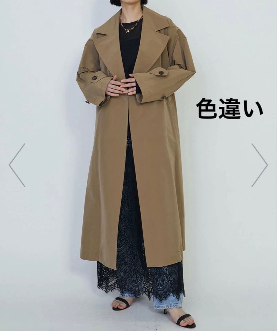 極美品✨24AW✨プルミエアロンディスモン タフタコート ブラック 定価10万