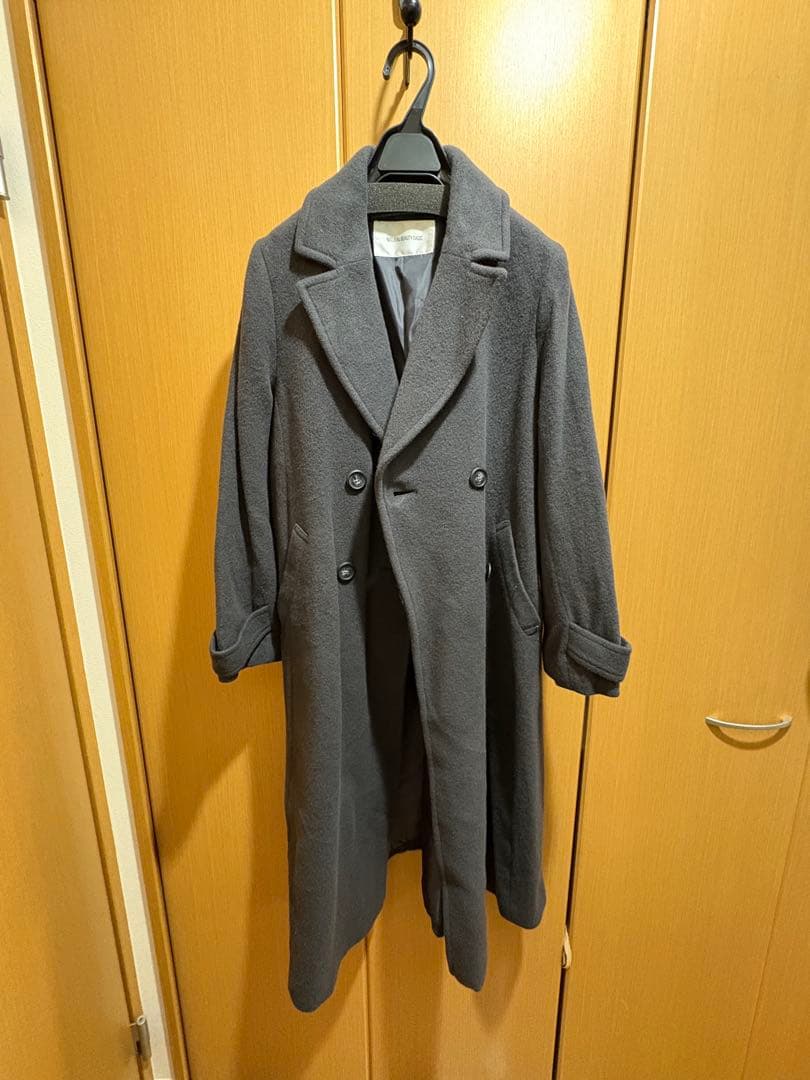 ナチュラルビューティーベーシック　ビッグカラーダブルチェスターコート　サイズPS