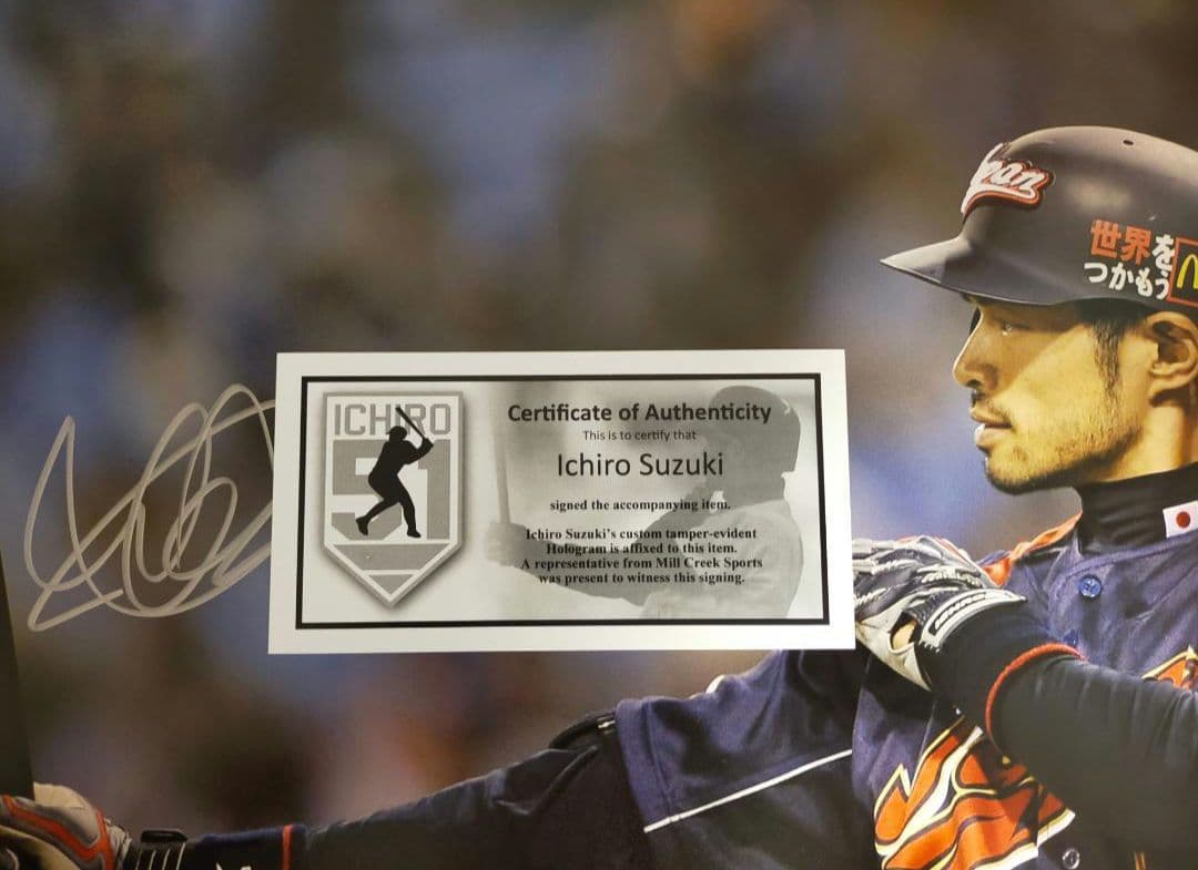 ★WBC2009　★イチロー選手　直筆サイン写真