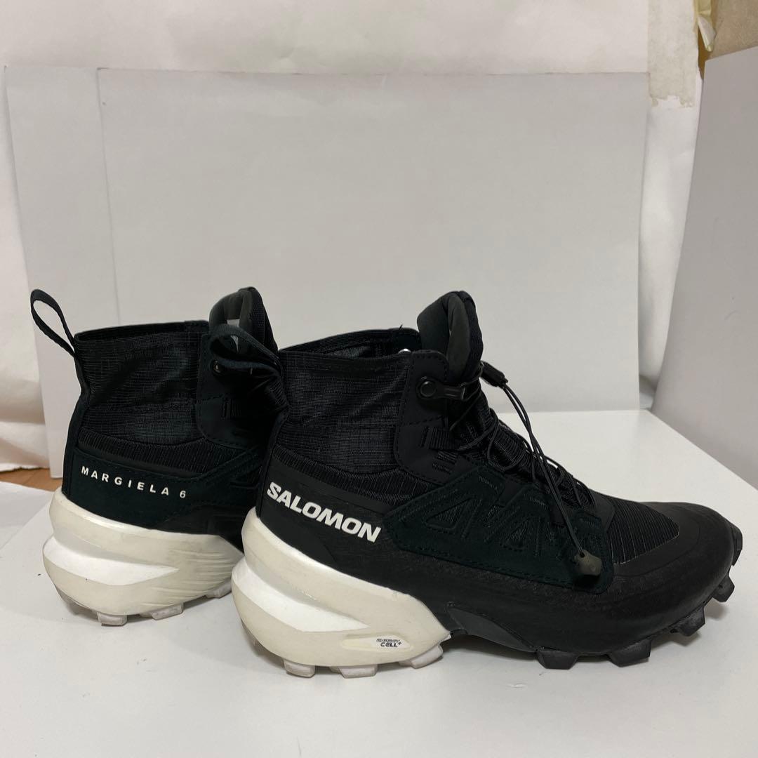 SALOMON MM6 クロスハイ スニーカー 23.5 ブラック 中古