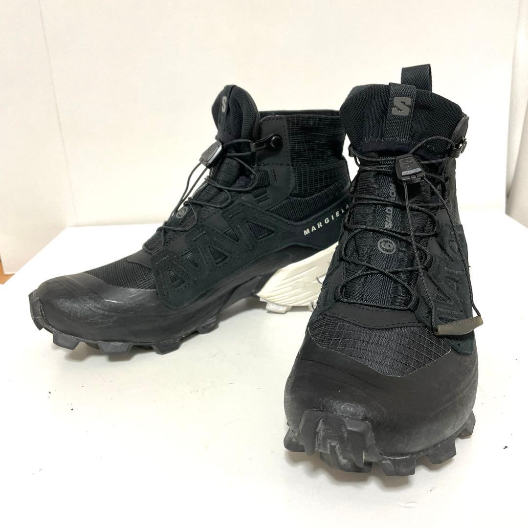 SALOMON MM6 クロスハイ スニーカー 23.5 ブラック 中古