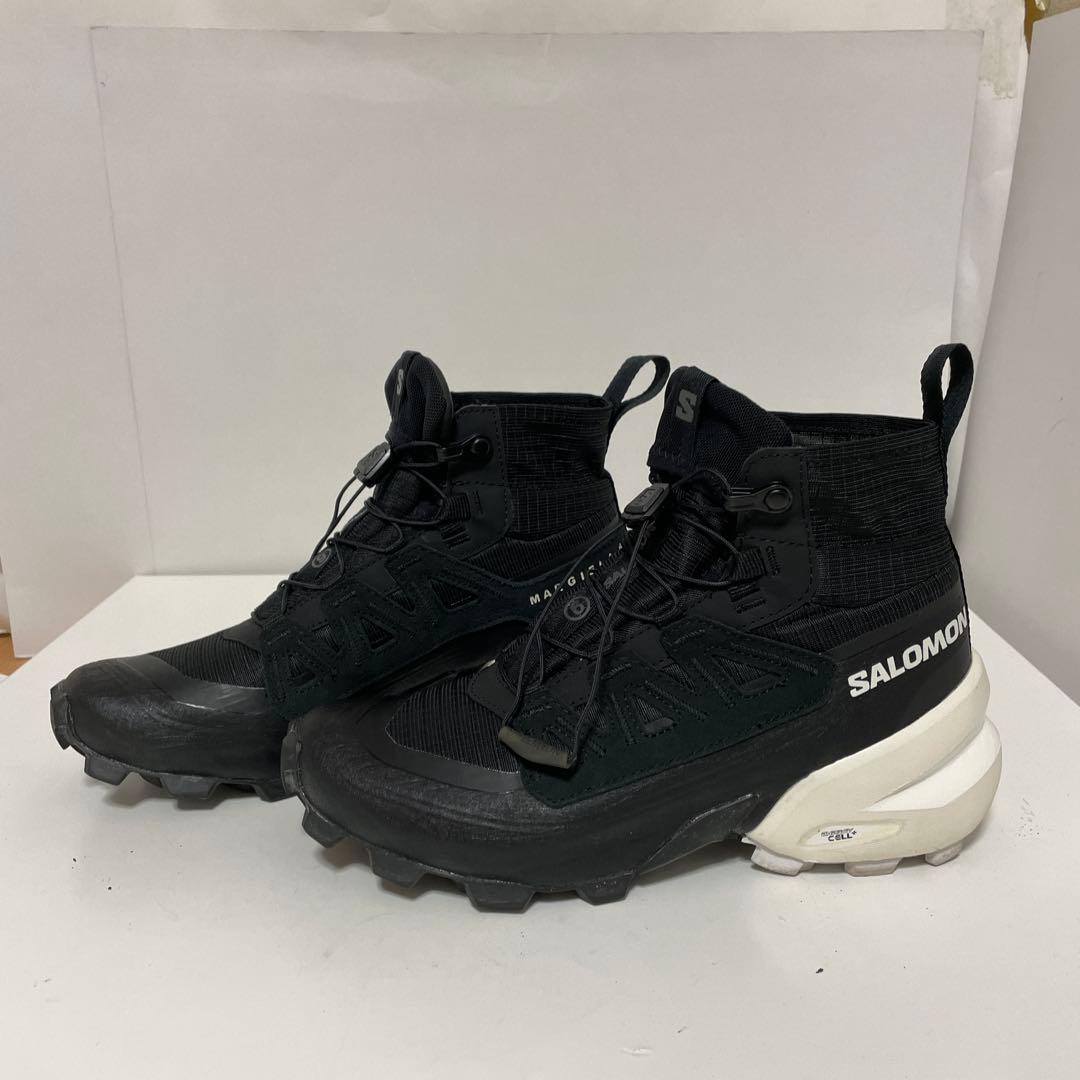 SALOMON MM6 クロスハイ スニーカー 23.5 ブラック 中古