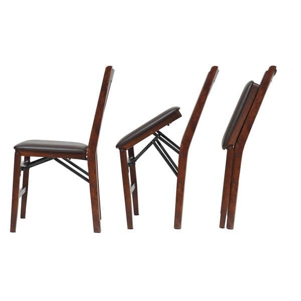 滝口木材 木製ダイニングチェア 折りたたみ式 ダイニングチェア 2脚セット 美品